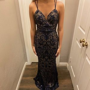 Navy/ Dark Blue Prom or Pageant Dress!!